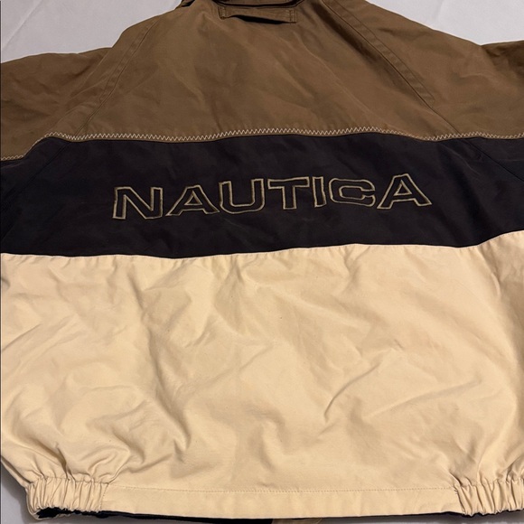 Nautica Two-Tone Brown and Cream reversable Jacket - Picture 5 of 11